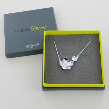 Collier Flower Power en argent sterling 4