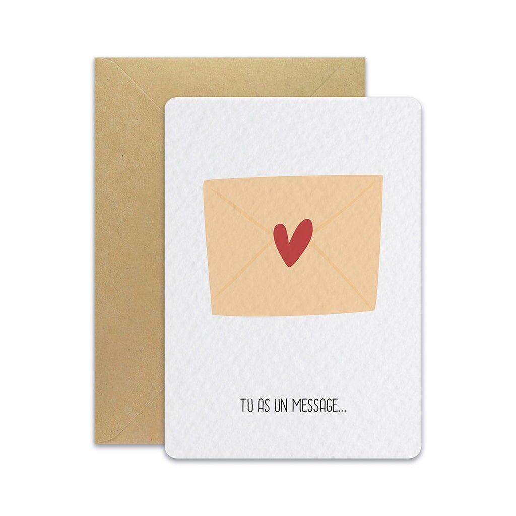 Nachricht - Postkarte