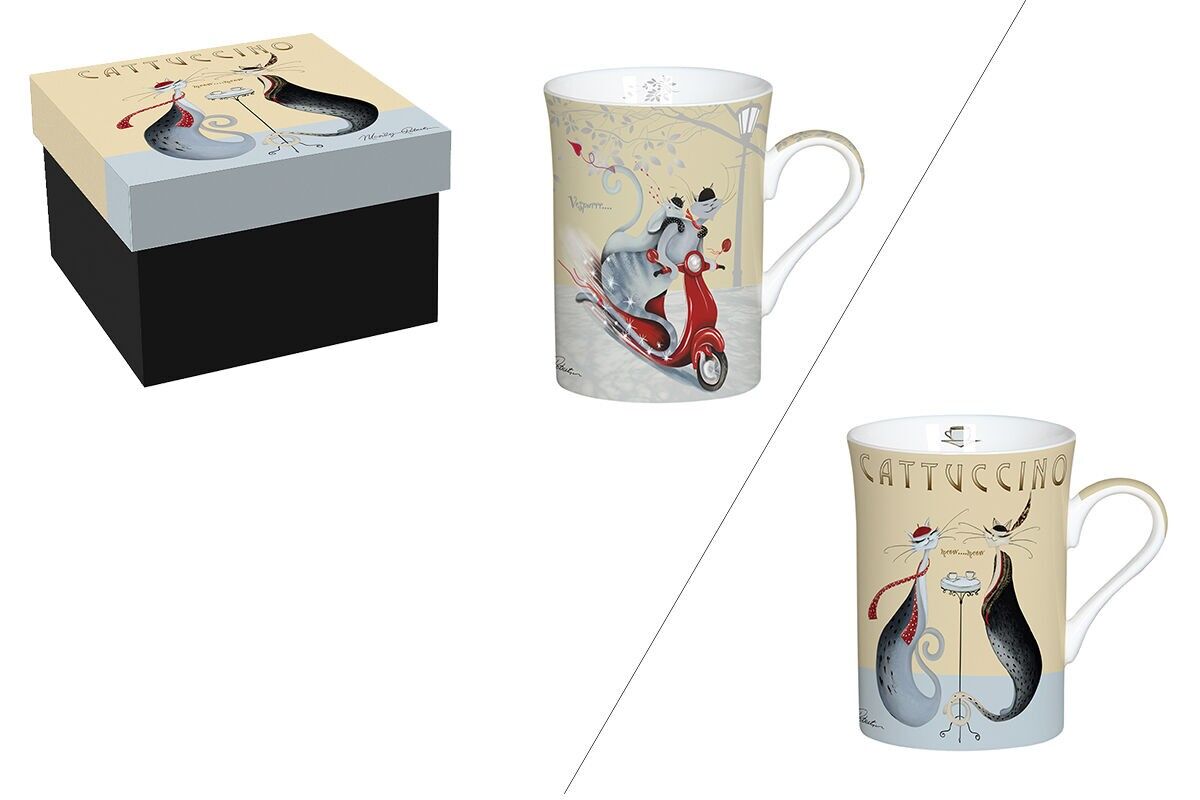 TAZZA IN PORCELLANA DA 300 ML – CATTUCCINO CATITUDES, M.ROBERTSON