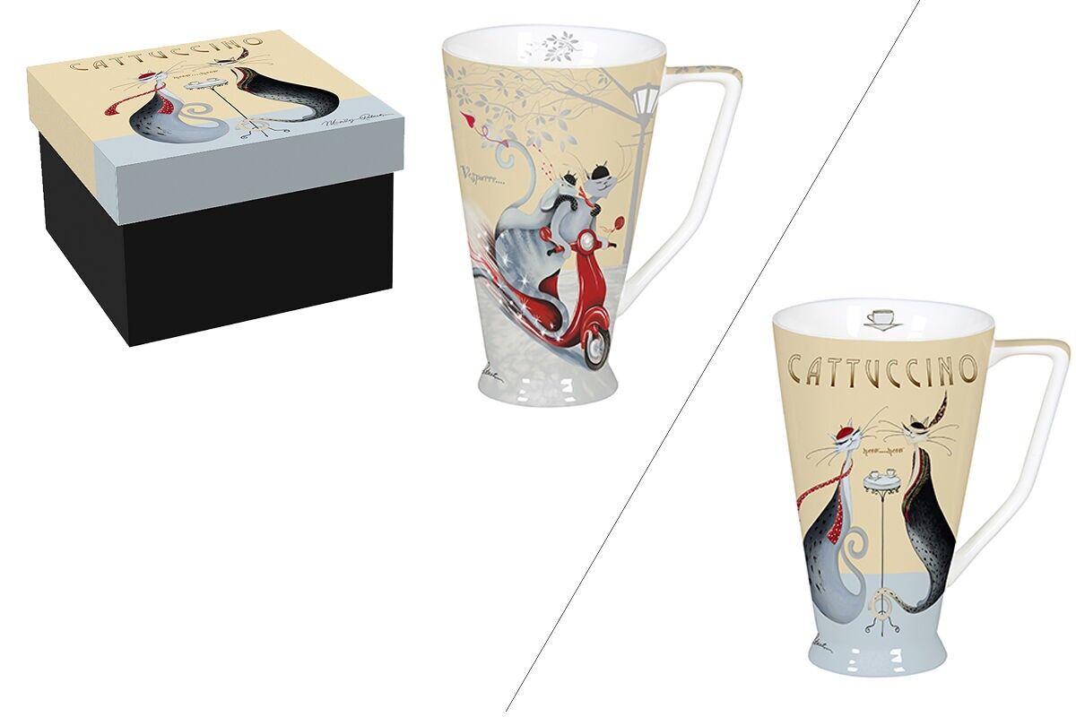 TAZZA IN PORCELLANA DA 500 ML – CATTUCCINO CATITUDES, M.ROBERTSON