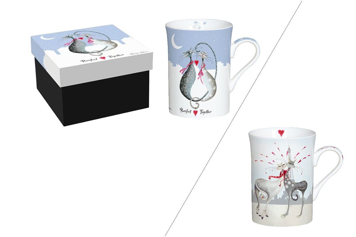 TAZZA IN PORCELLANA 300 ML – DUO D'AMORE CATITUDES, M.ROBERTSON