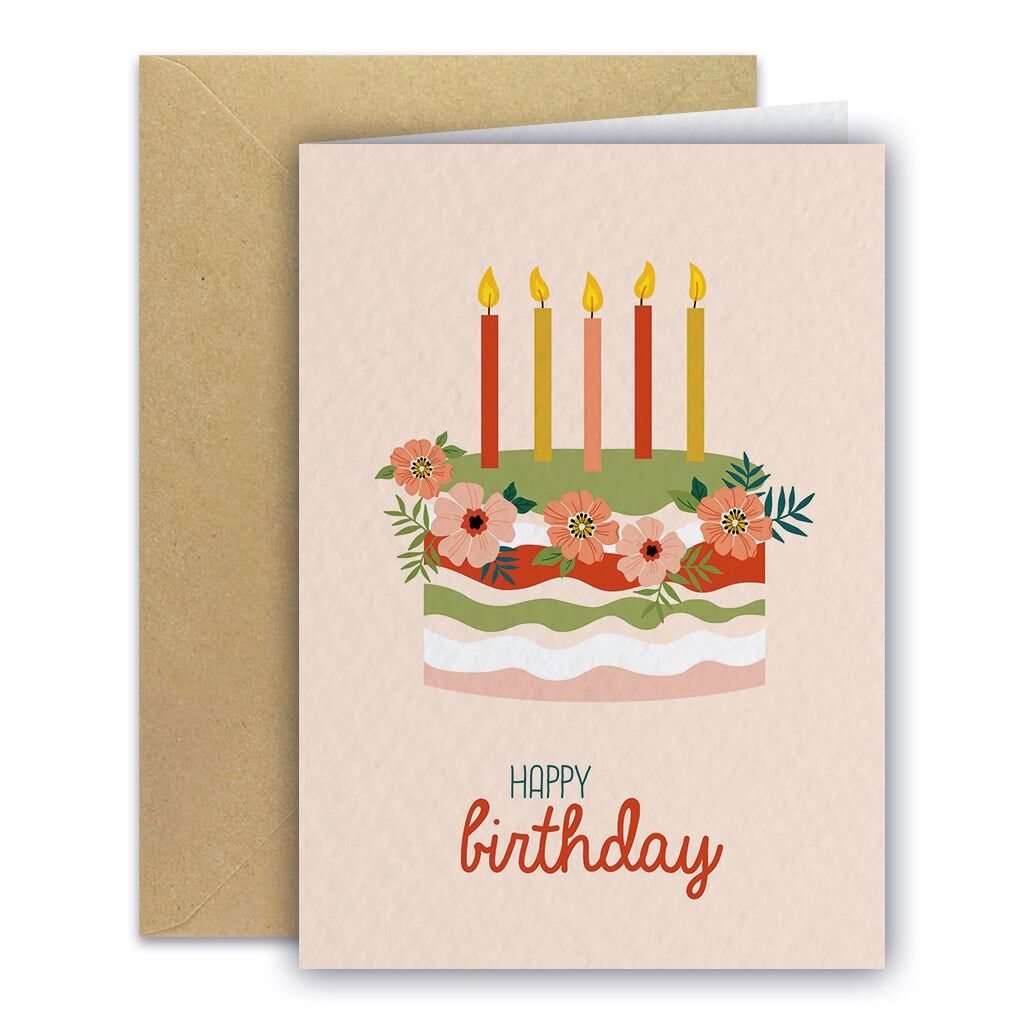 Biglietto di auguri - Torta di compleanno