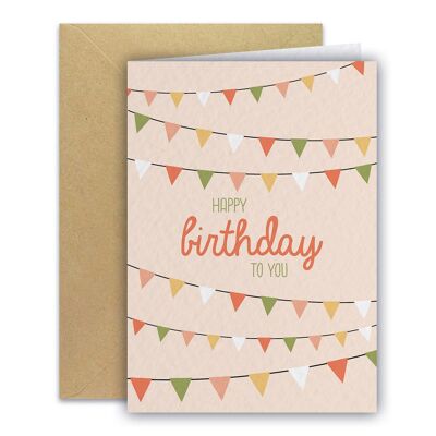 Greeting Card - Pennants