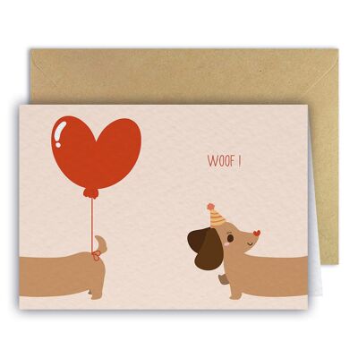 Greeting Card - Sausage Dogs