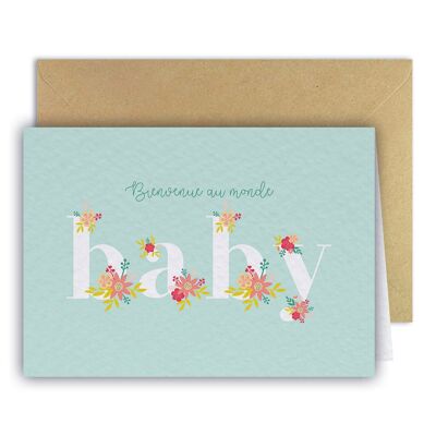 Greeting Card - Baby Blue
