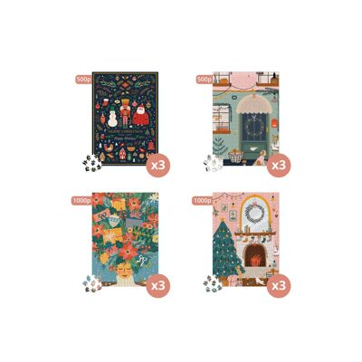 Pack d’implantation 12 puzzles «NOËL»