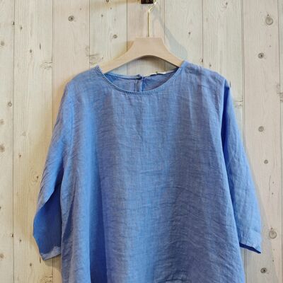 RIF 59100 BLUSA MANICA LUNGA 100% LINO