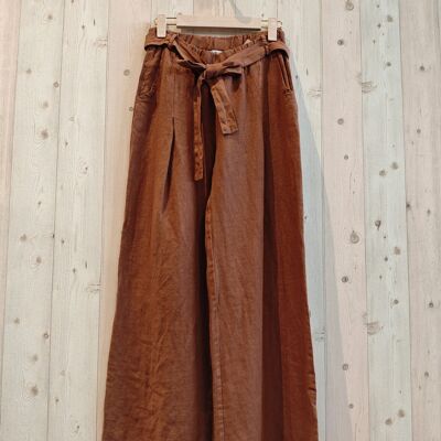 REF 64016 PANTALON BASIQUE 100% LIN