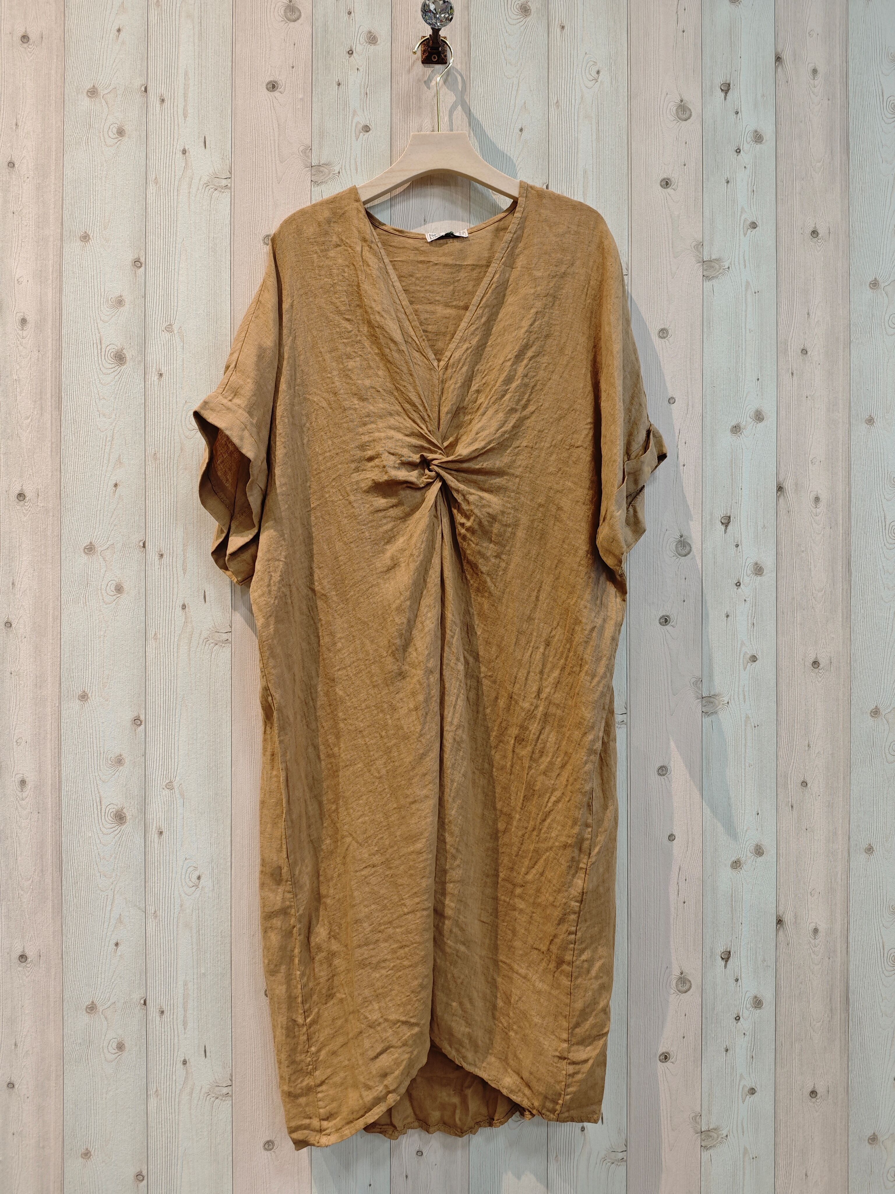 RIF 71855 ABITO CON NODO CENTRALE IN LINO 100%