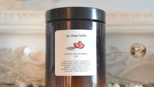 Strawberry and Rhurbarb Jam Soy Candle
