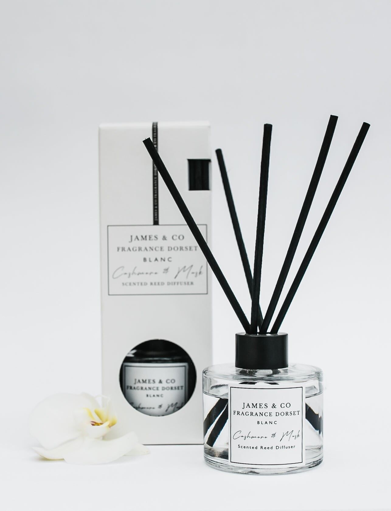 Cashmere & Musk 100ml LUXE Black Reed Diffuser