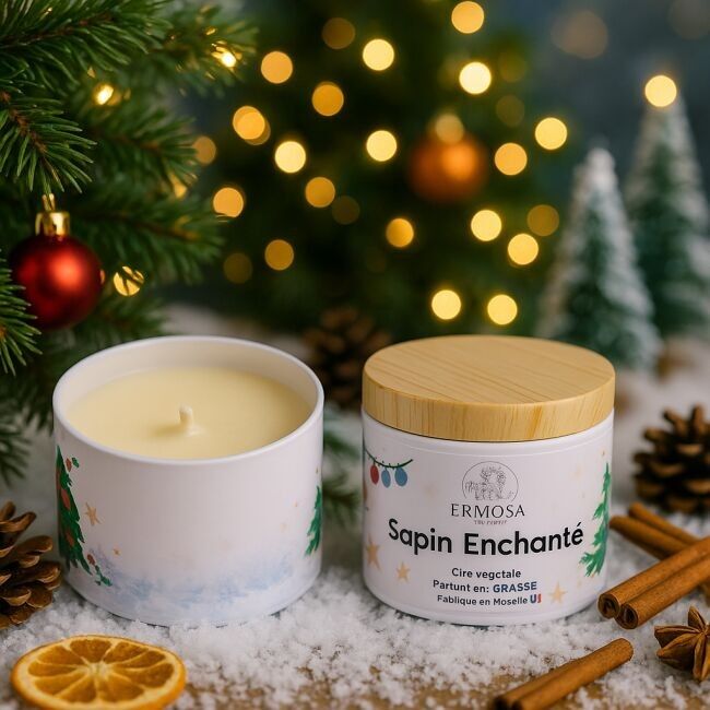 Enchanted tree candle