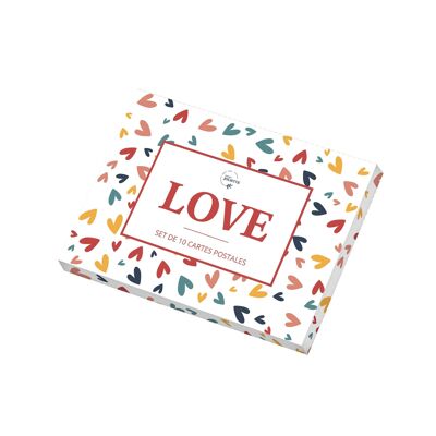 Scatola da 10 cartoline A6 - AMORE
