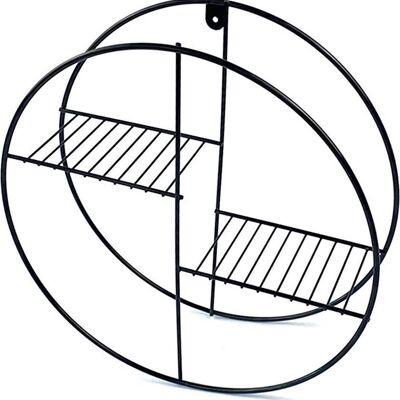 Wall rack round - Black