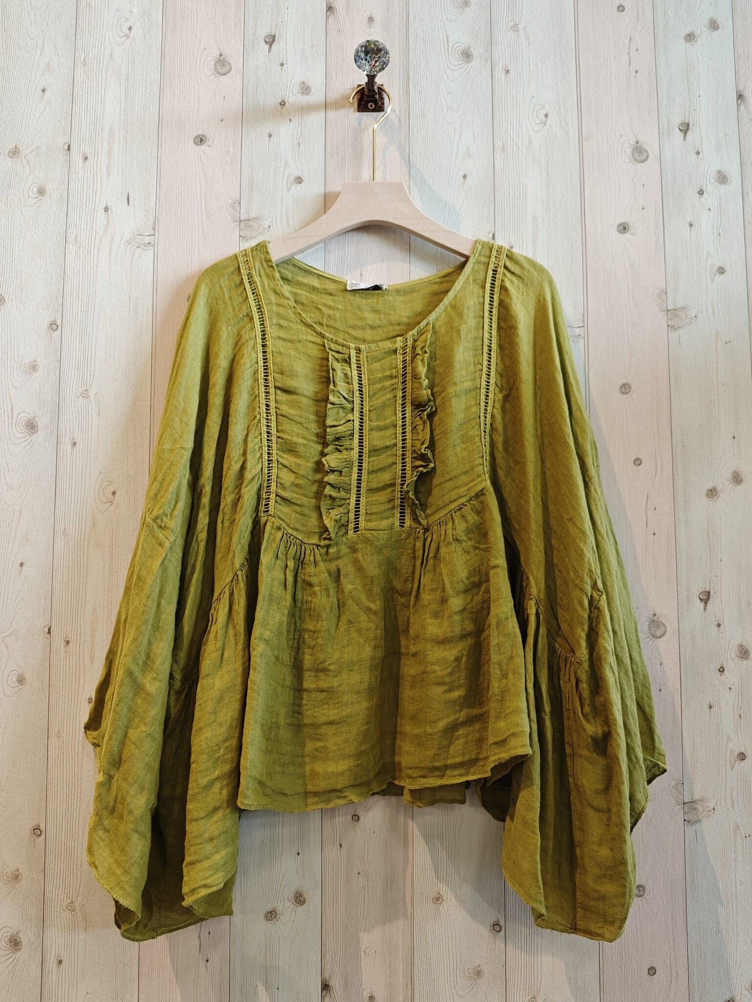 RIF 83456 BLUSA OVERSIZE 100% LINO