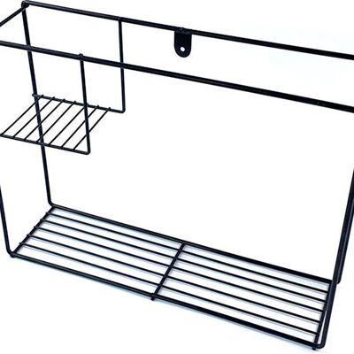 Wall rack rectangle - Black