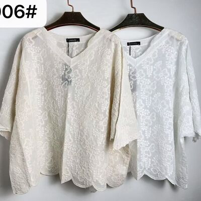 ESTATE26 Top YS006 bianco