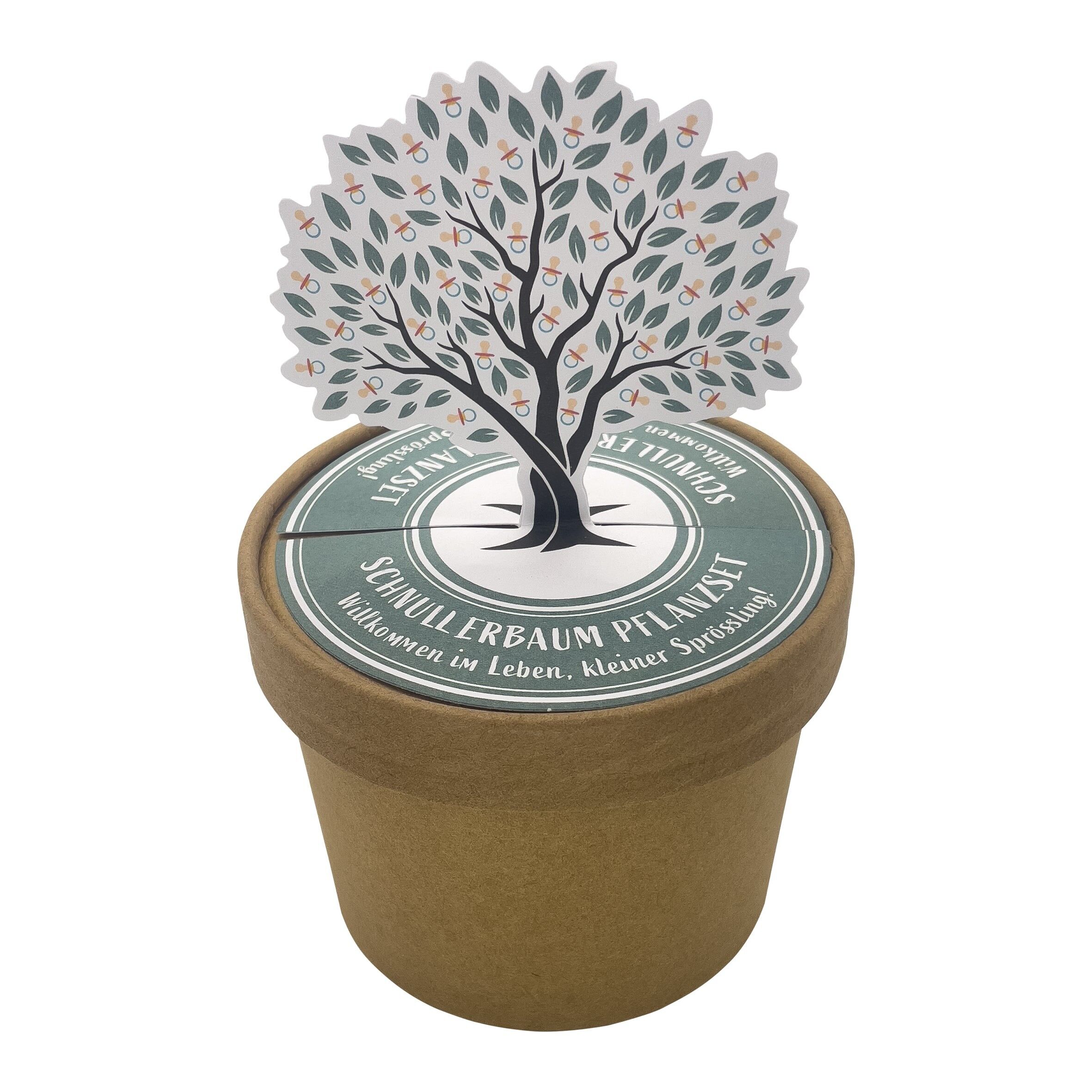 Pacifier tree pot for the new earthling
