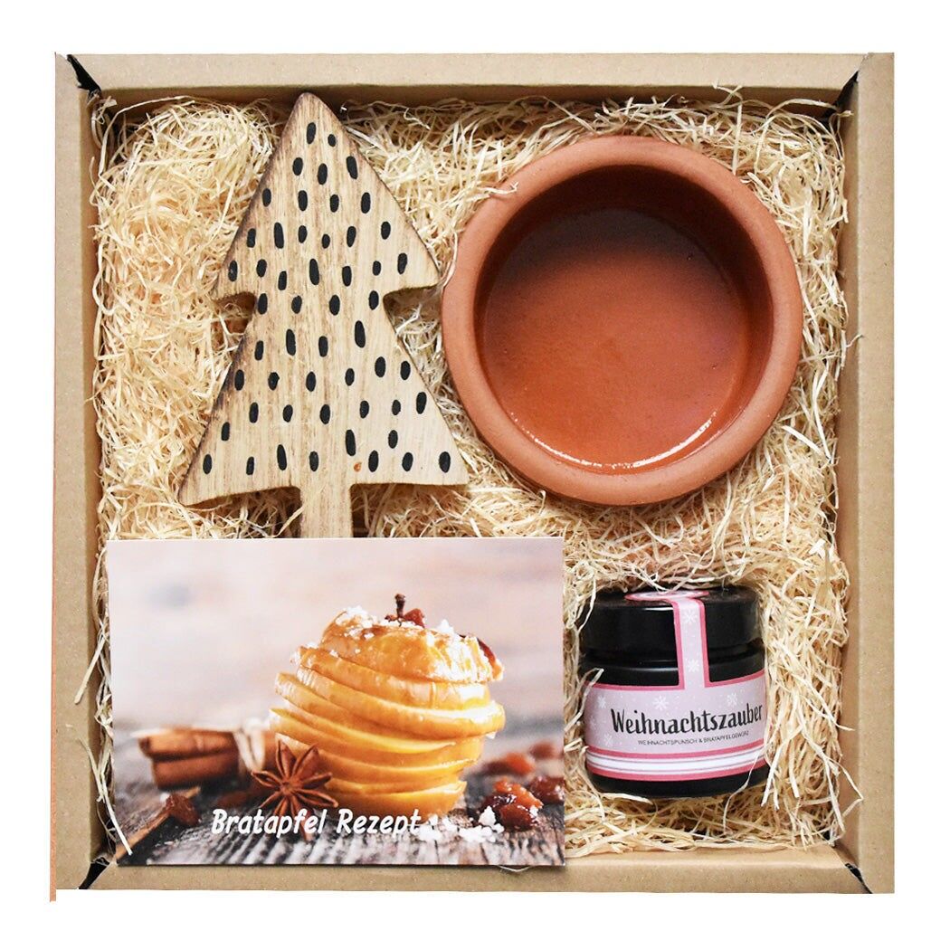 DIY Bratapfel Geschenk Box mit Bratapfelgewürzapfel