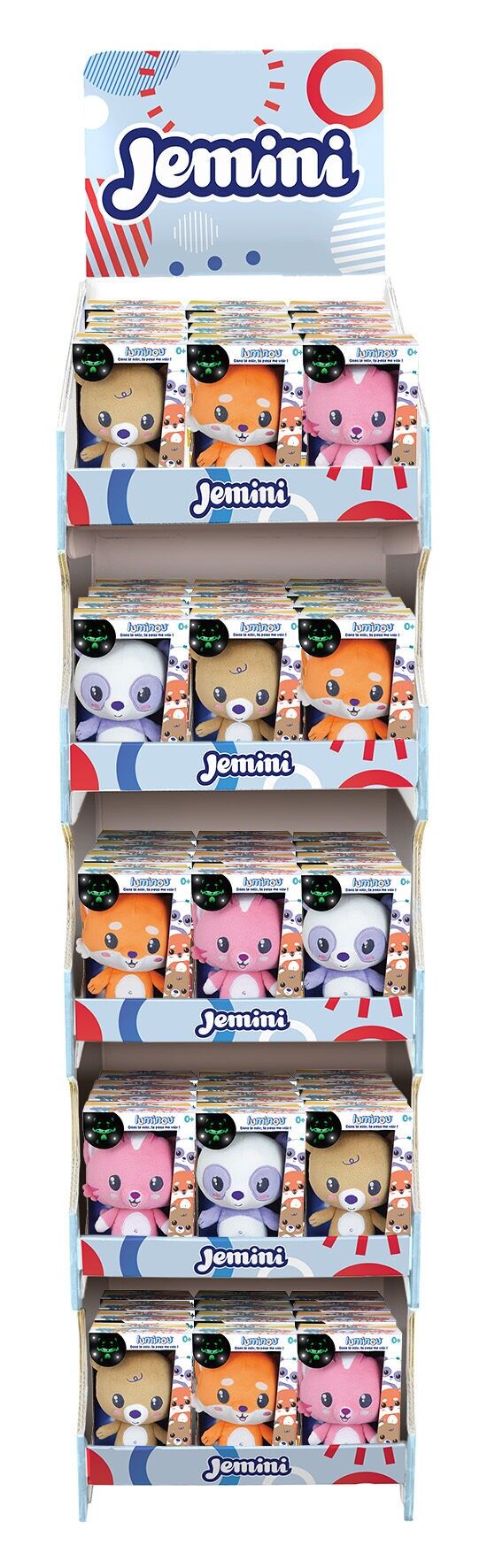CAJA - LUMINOU Mini Mim's - Peluches de 17 cm