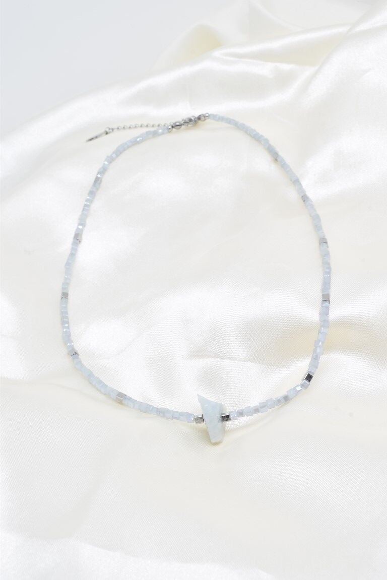 Edelstahl-Steinkette - BJ210258AR-BL