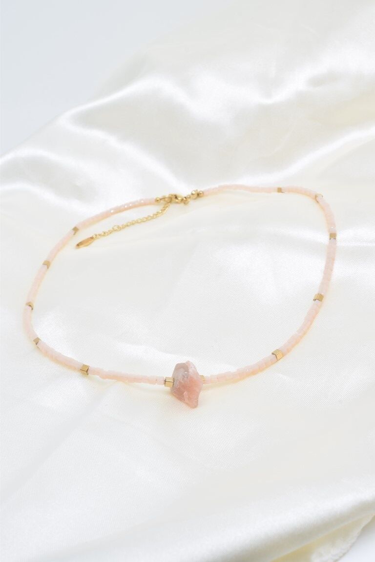 Edelstahl-Steinkette - BJ210258OR-BE