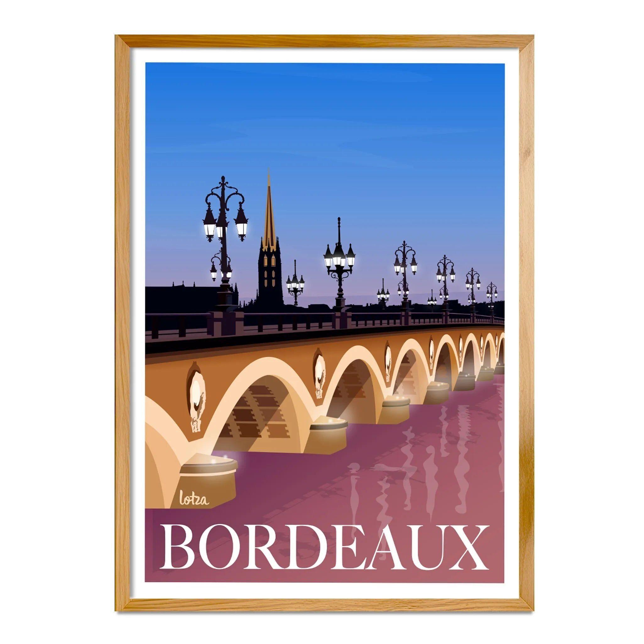 Poster di Bordeaux - Ponte di pietra