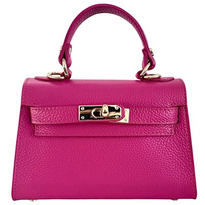 Bolso de mano para mujer Modarno "Kelly" en auténtica piel Dollar 21x8x14 cm
