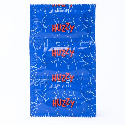 Huzzy vegan condoms 12-pack