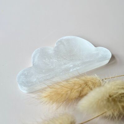 Bol de chargement en nuage de sélénite – environ10 cm | Purification et repos