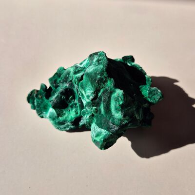 Malachite œil de chat, pierre précieuse rare et brute, 180 g