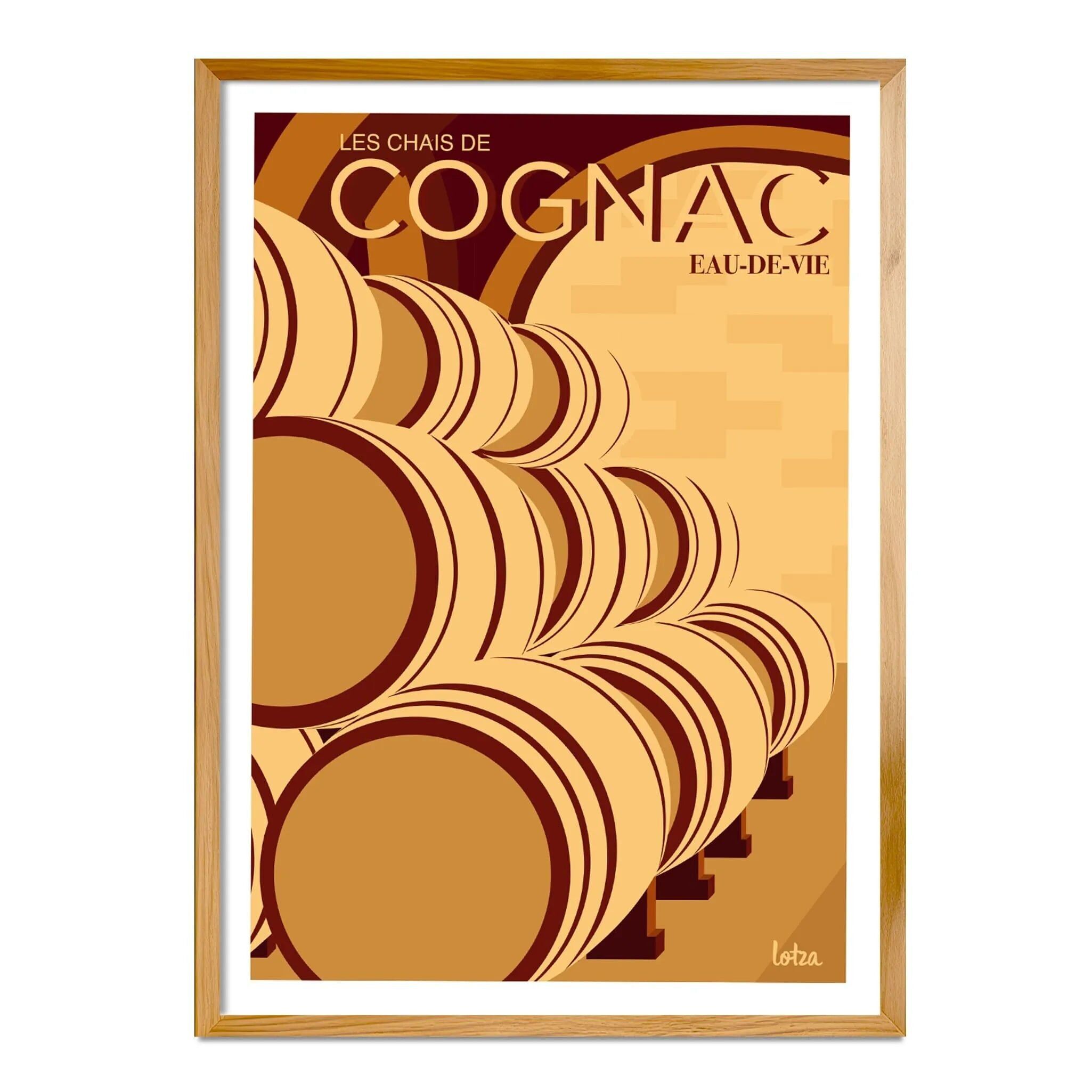 Poster delle cantine di Cognac
