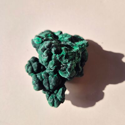 Malachite œil de chat, pierre précieuse rare et brute, 113 g