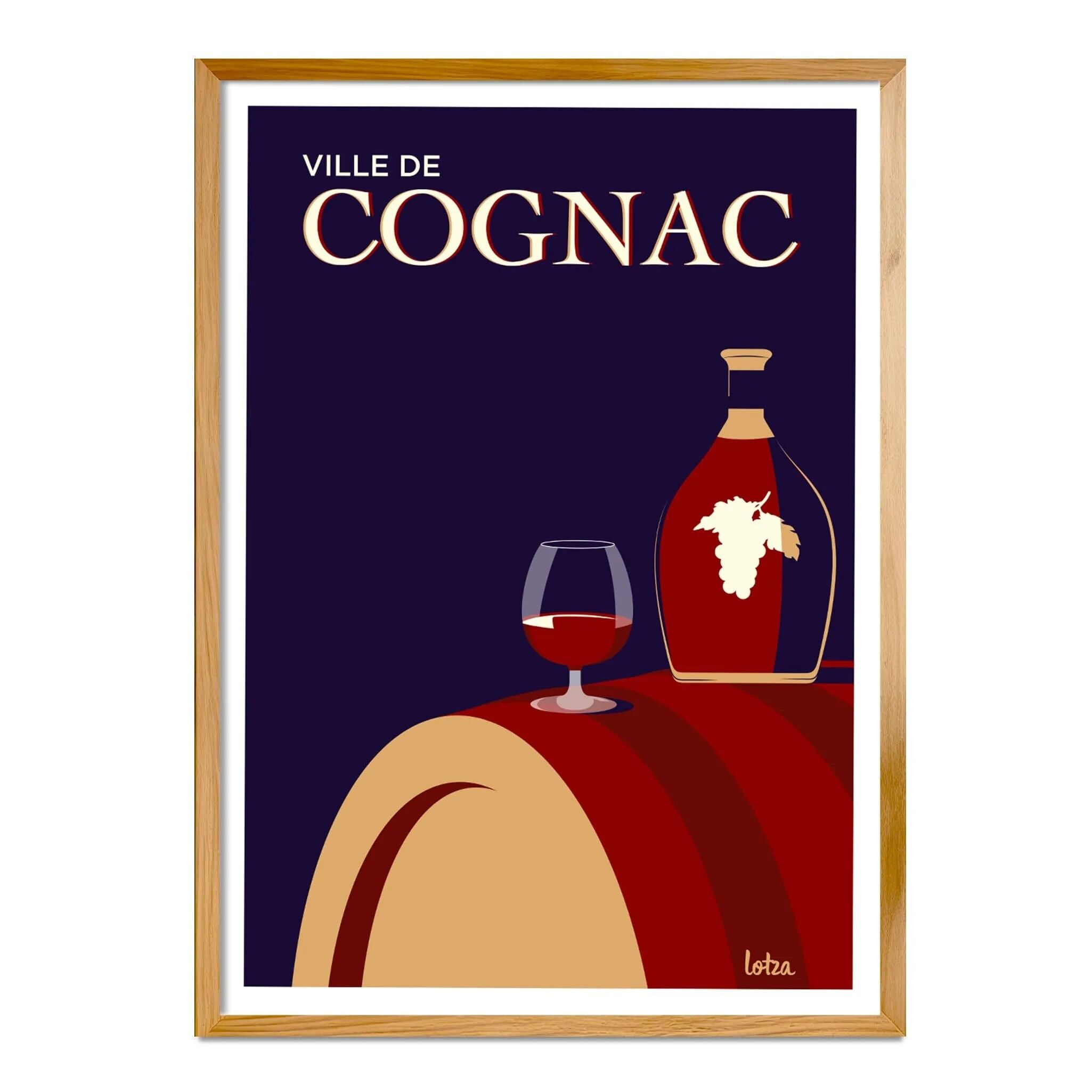 Poster del cognac (blu)