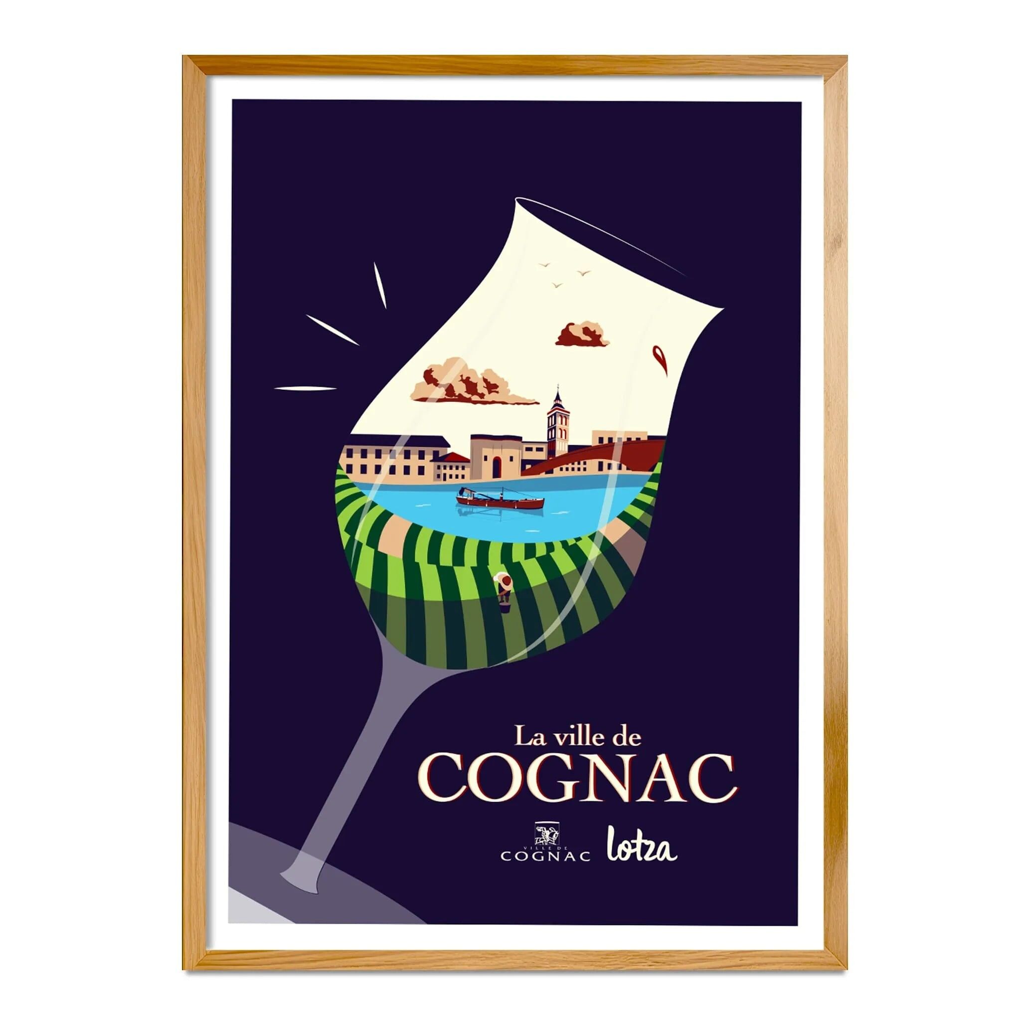 Affiche Cognac (verre)