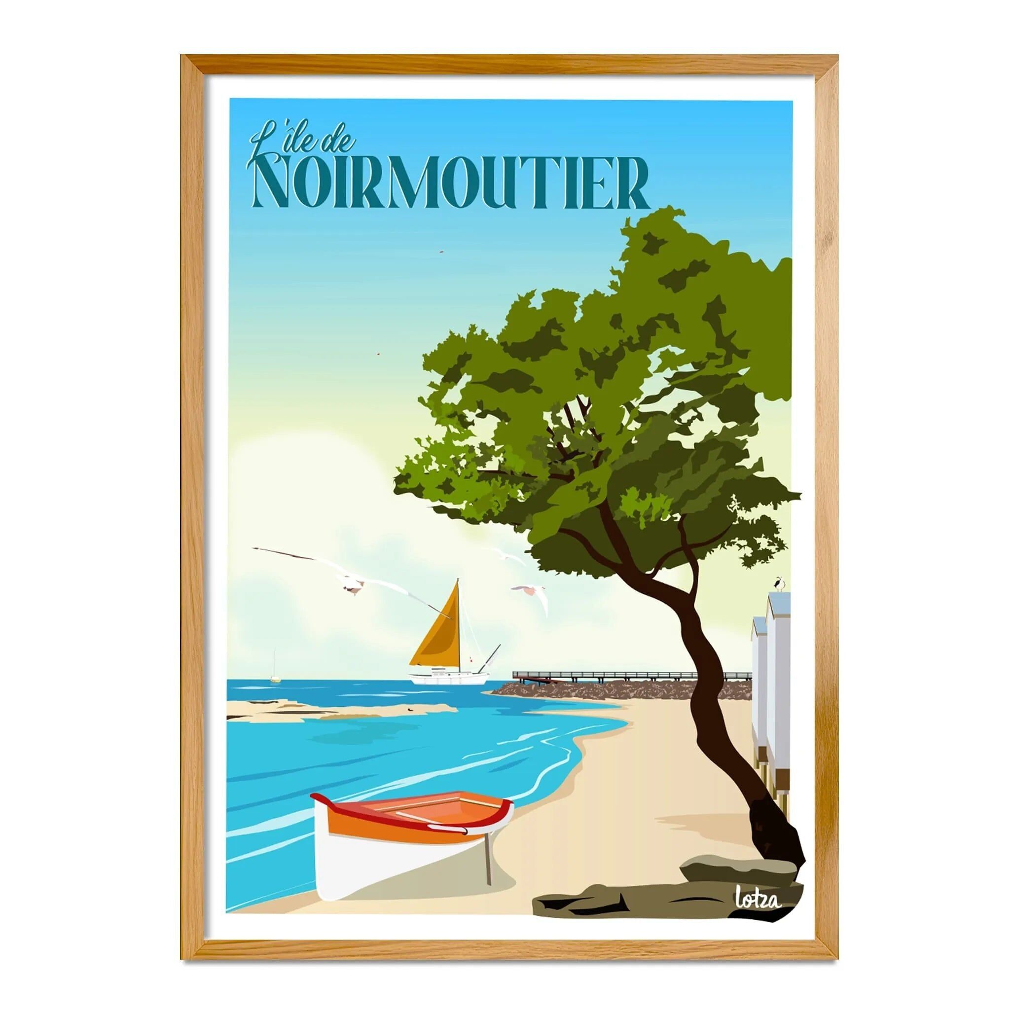 Poster dell'isola di Noirmoutier