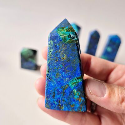 Rare Gemstone Azurite Tower – #4 49grams of pure mystery & intuitive power