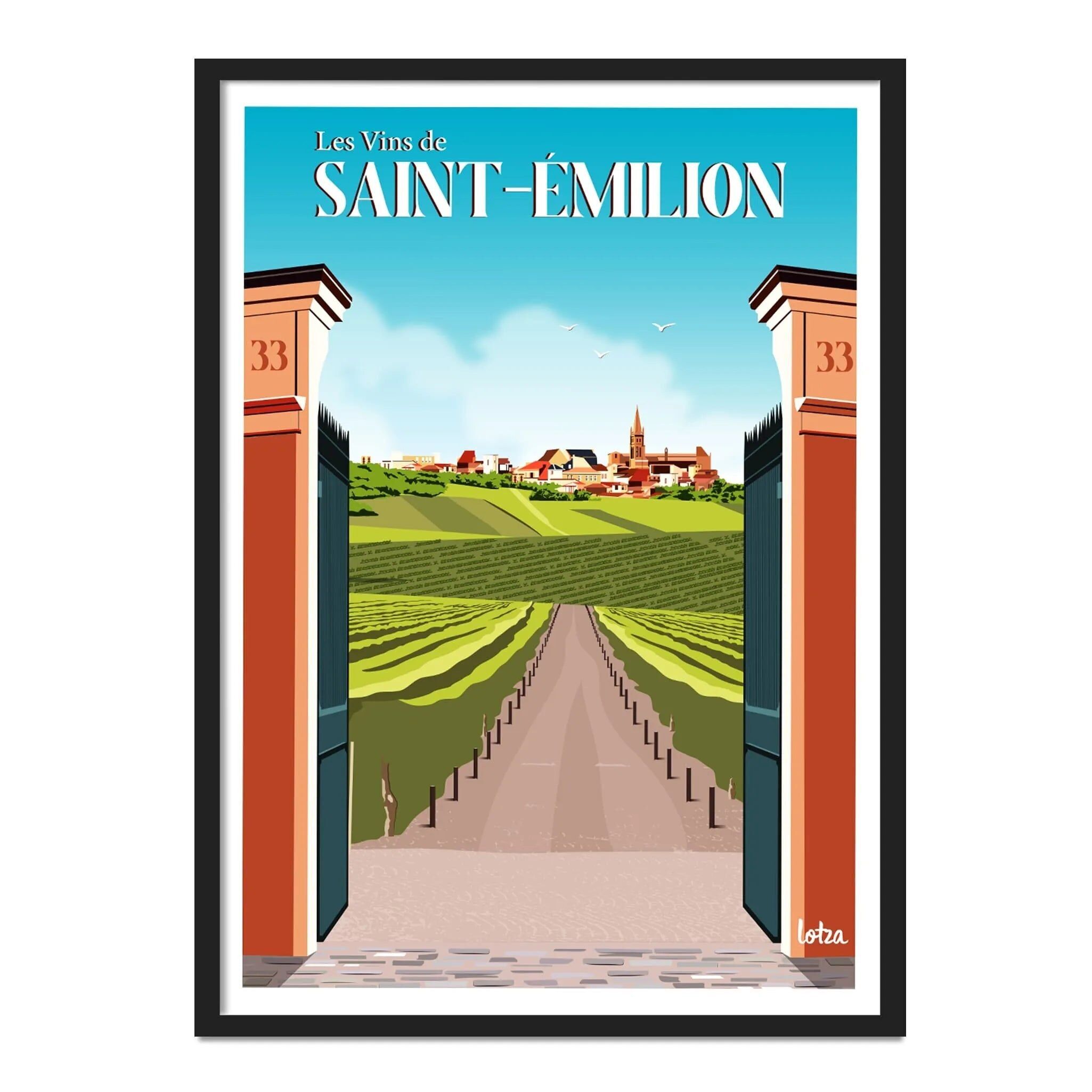 Saint-Émilion-Plakat