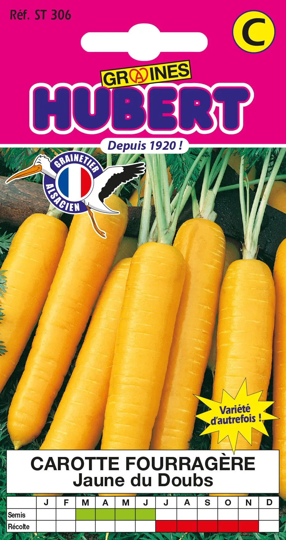 Buy wholesale Yellow Forage Carrot Seeds from Doubs - 6 gram bag