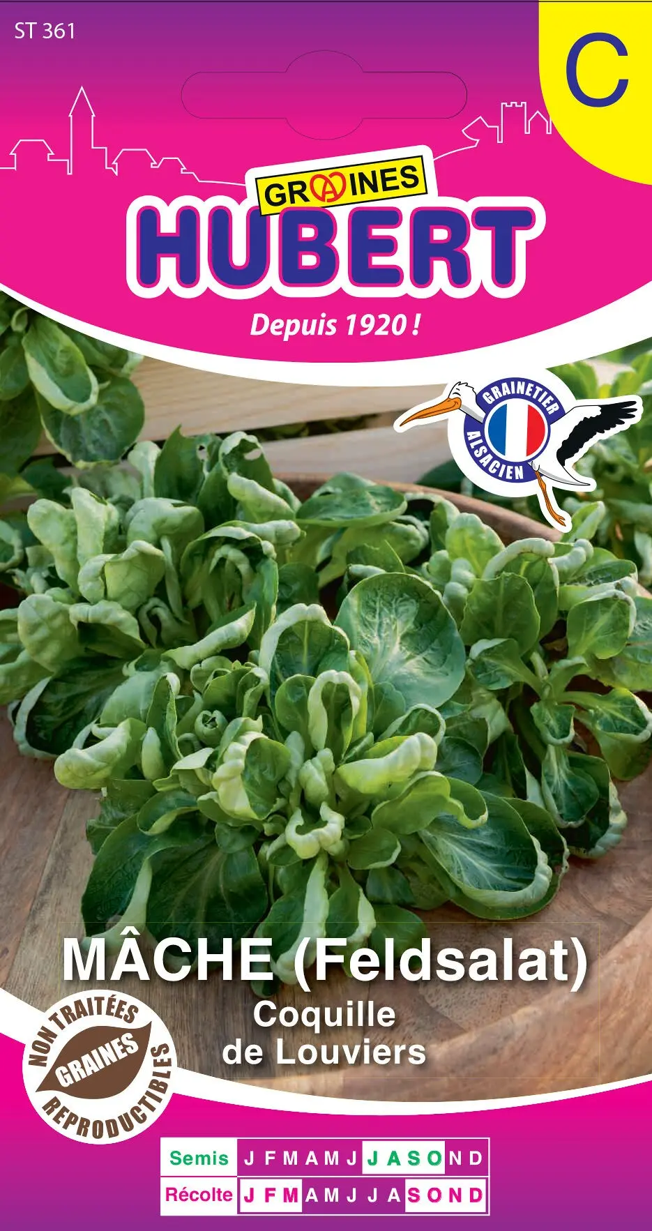 Buy wholesale Lamb's Lettuce Seeds - Louviers Shell - 4 gram bag