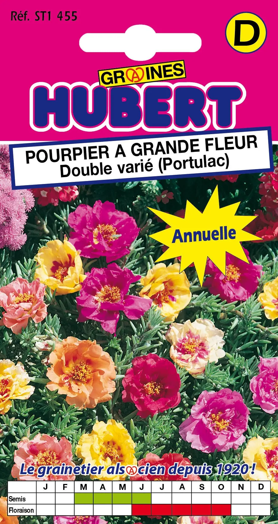 Graines De Pourpier Doré à Large Feuille - Sachet 3 Grammes - Portulaca Oleracea - Semis Printemps/été - 7