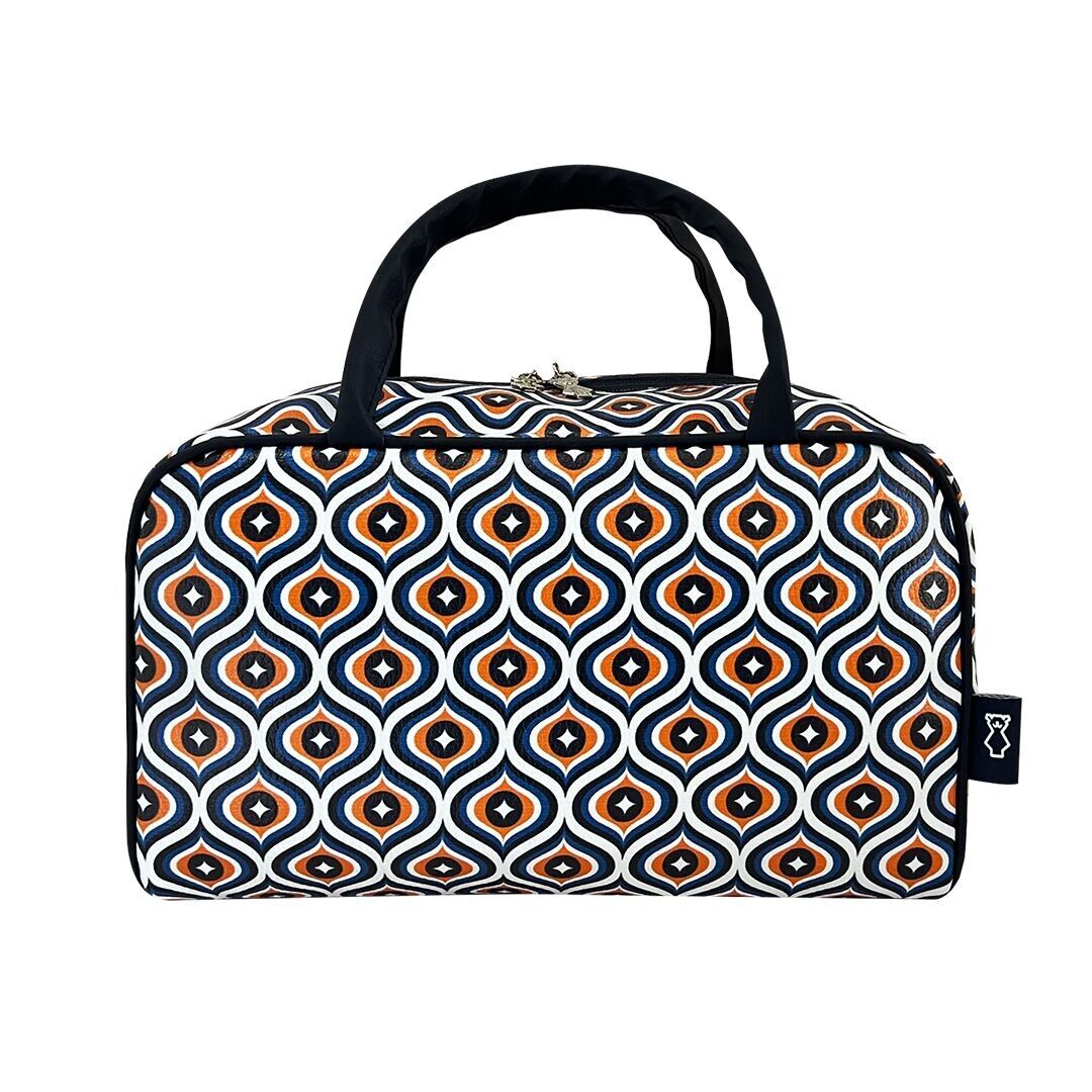 Printed faux leather bag, mosaic