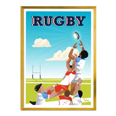 Affiche Rugby Basque