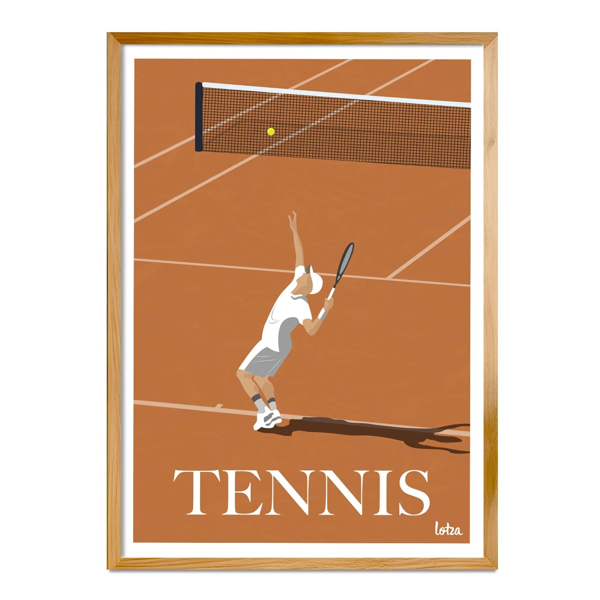 Tennisplakat (Sandplatz)