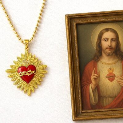 Sacred Heart Ex Voto Necklace