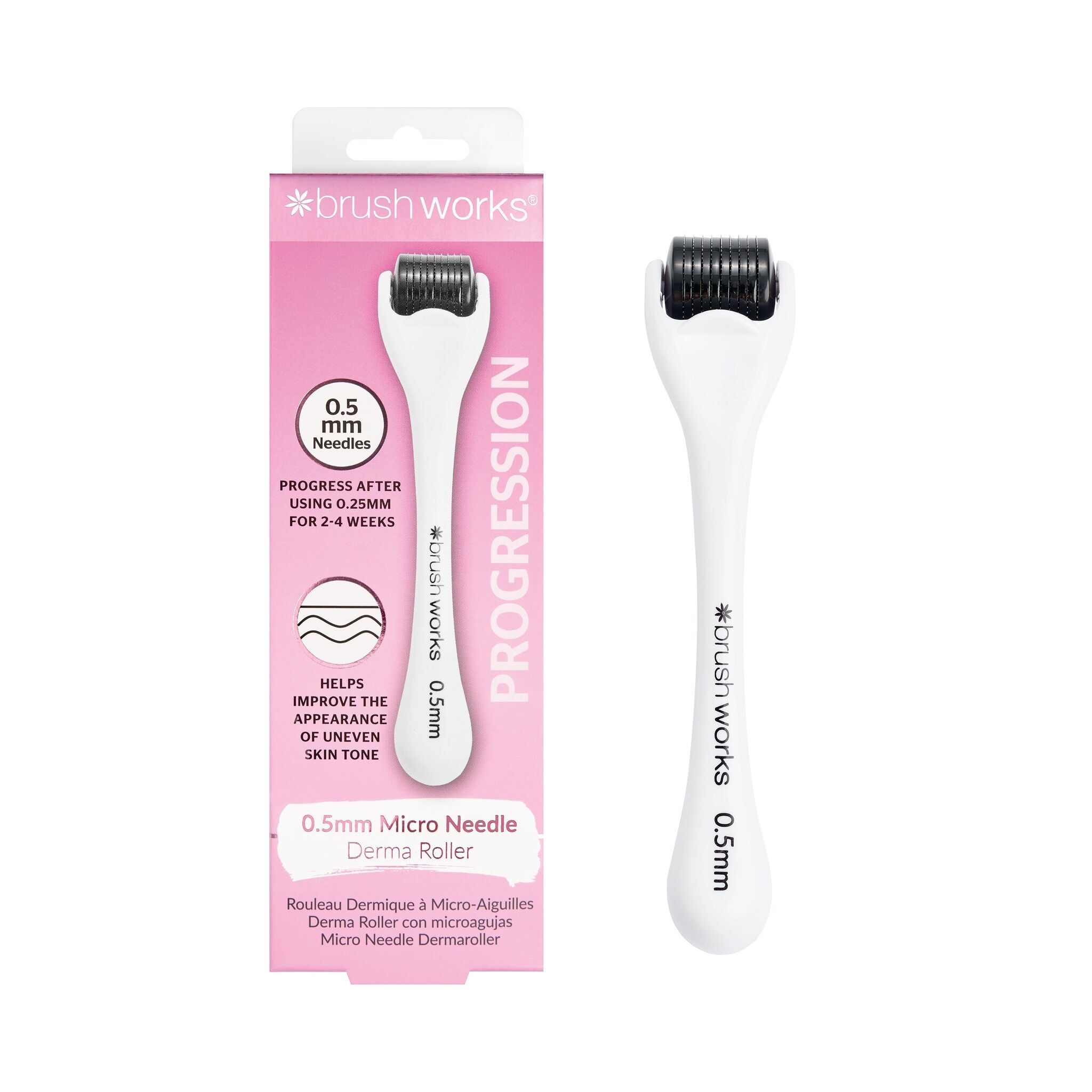 Brushworks Micro Needle Derma Roller - 0.5mm