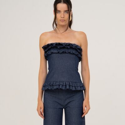 Top Noctis in denim blu