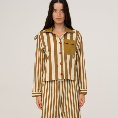 Chemise rayée avec ascenseur