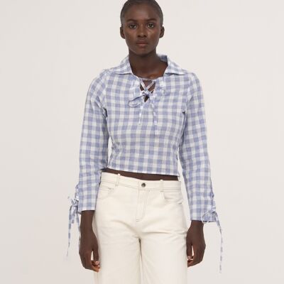 Camicia a quadri blu "Commuted"