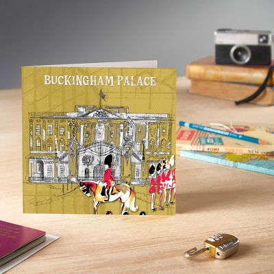 Buckingham Palace - Biglietto d'auguri con icone urbane